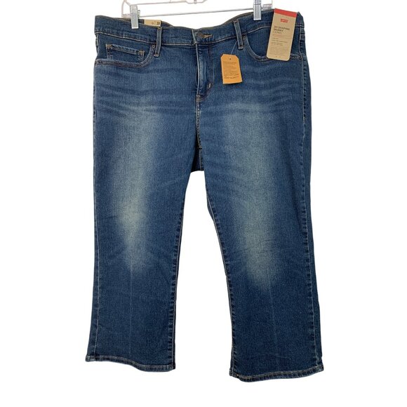 Levis 311 Shaping Skinny Capri Crop Jeans 18W Plus Stellar Stretch Denim 8739 - Picture 5 of 15